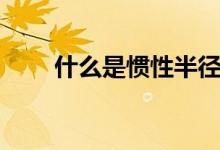 什么是慣性半徑（什么是慣性思維）