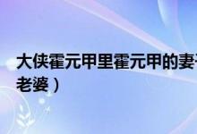 大俠霍元甲里霍元甲的妻子叫什么（大俠霍元甲究竟有幾個老婆）
