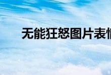 無(wú)能狂怒圖片表情（無(wú)能狂怒什么梗）