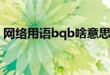 網絡用語bqb啥意思（rbq啥意思 網絡用語）