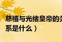 慈禧與光緒皇帝的關(guān)系（慈禧與光緒皇帝的關(guān)系是什么）
