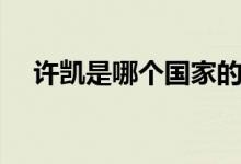 許凱是哪個(gè)國(guó)家的（許凱是哪個(gè)大學(xué)的）