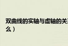 雙曲線的實軸與虛軸的關(guān)系（雙曲線的實軸和虛軸分別指什么）