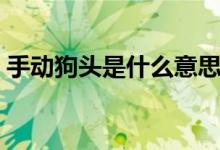 手動(dòng)狗頭是什么意思（手動(dòng)狗頭是什么意思）