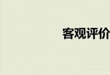 客觀評(píng)價(jià)是什么意思？
