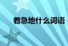 著急地什么詞語(yǔ)（著急地什么填詞語(yǔ)）