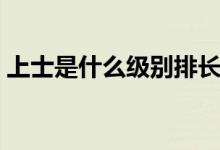 上士是什么級別排長（上士是什么級別的官）