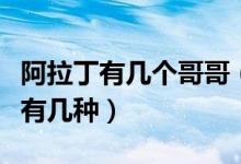 阿拉丁有幾個(gè)哥哥（阿拉丁有幾個(gè)哥哥的答案有幾種）