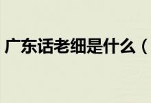 廣東話老細(xì)是什么（廣東話老細(xì)是什么意思）