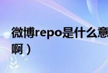 微博repo是什么意思（微博repo是什么意思?。?class=