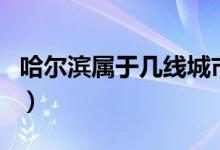 哈爾濱屬于幾線城市?。ü枮I屬于幾線城市）