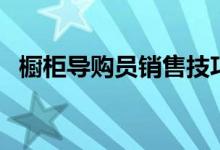 櫥柜導(dǎo)購(gòu)員銷售技巧（經(jīng)驗(yàn)分享僅供參考）