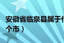 安徽省臨泉縣屬于什么（安徽省臨泉縣屬于哪個(gè)市）
