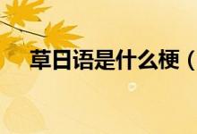 草日語是什么梗（草(中日雙語)什么梗）
