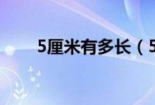 5厘米有多長（5厘米有多長參照物）