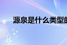 源泉是什么類(lèi)型的（源泉是什么意思）