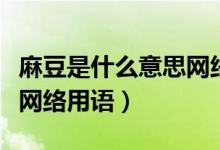 麻豆是什么意思網(wǎng)絡(luò)用語污（麻豆是什么意思網(wǎng)絡(luò)用語）