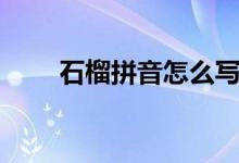 石榴拼音怎么寫(xiě)（石榴拼音是什么）