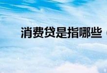 消費貸是指哪些（消費貸是什么意思）