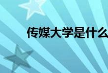 傳媒大學是什么（傳媒大學是什么）