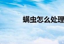 螨蟲怎么處理（螨蟲怎么殺死）