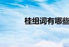 桂組詞有哪些（桂組詞有什么）