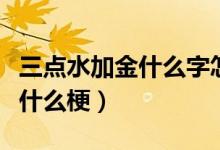 三點(diǎn)水加金什么字怎么讀（三點(diǎn)水加金什么字什么梗）
