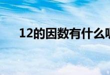 12的因數有什么呢（12的因數有什么）