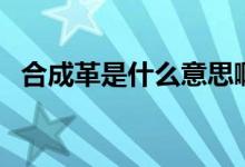 合成革是什么意思?。ê铣筛锸鞘裁匆馑迹?class=