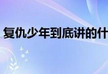 復仇少年到底講的什么（復仇少年劇情簡介）
