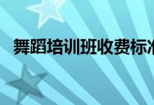 舞蹈培訓(xùn)班收費(fèi)標(biāo)準(zhǔn)價(jià)格表（一般多少錢）