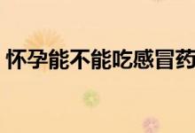 懷孕能不能吃感冒藥（懷孕能不能吃甘蔗嗎）