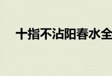 十指不沾陽春水全詩（十指不沾陽春水）