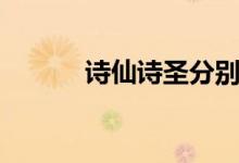 詩仙詩圣分別是誰(詩仙是誰)