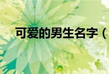 可愛(ài)的男生名字（男生名字一起來(lái)看看）