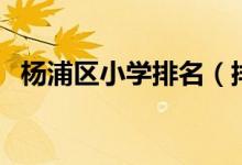 楊浦區(qū)小學(xué)排名（排名前八的楊浦區(qū)小學(xué)）