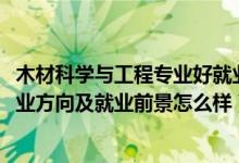 木材科學與工程專業(yè)好就業(yè)嗎（2022木材科學與工程專業(yè)就業(yè)方向及就業(yè)前景怎么樣）