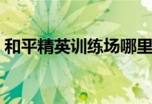 和平精英訓(xùn)練場哪里有特種兵種（你了解嗎）