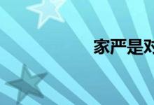 家嚴是對什么的稱呼