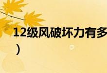 12級風(fēng)破壞力有多大（12級風(fēng)破壞力有多大）