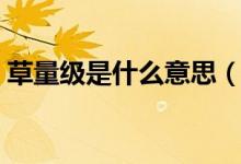 草量級(jí)是什么意思（簡介草量級(jí)是什么意思）