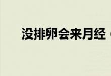 沒(méi)排卵會(huì)來(lái)月經(jīng)（沒(méi)排卵會(huì)來(lái)月經(jīng)嗎）