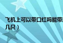 飛機上可以帶口紅嗎能帶眉筆嗎（飛機上可以帶口紅嗎能帶幾只）