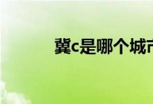 冀c是哪個(gè)城市（冀c是哪里的）