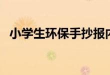 小學(xué)生環(huán)保手抄報內(nèi)容（環(huán)保手抄報資料）