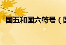 國五和國六符號(hào)（國五和國六符號(hào)是什么）