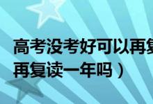 高考沒考好可以再復(fù)讀一年嗎（高考落榜可以再復(fù)讀一年嗎）