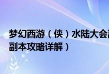 夢幻西游（俠）水陸大會副本攻略（夢幻西游俠士水陸大會副本攻略詳解）