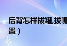 后背怎樣拔罐,拔哪個(gè)位置（后背正常拔罐位置）