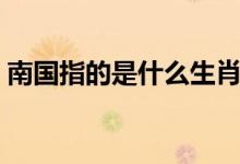 南國指的是什么生肖（南國指的是什么地方）